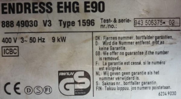 Elektroheizgerät ENDRESS EHG E90 – Bild 2
