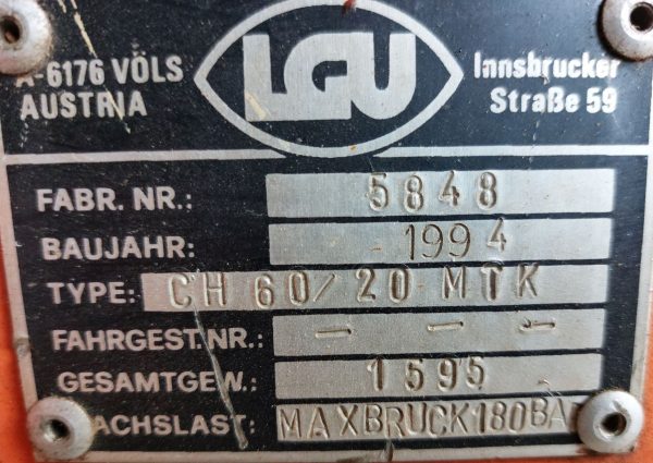 Holzhäcksler LGU Chipper 60 20 MTK – Bild 3